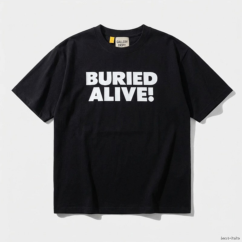 Gallery Dept Trendy and Cool Style Black T-shirt
