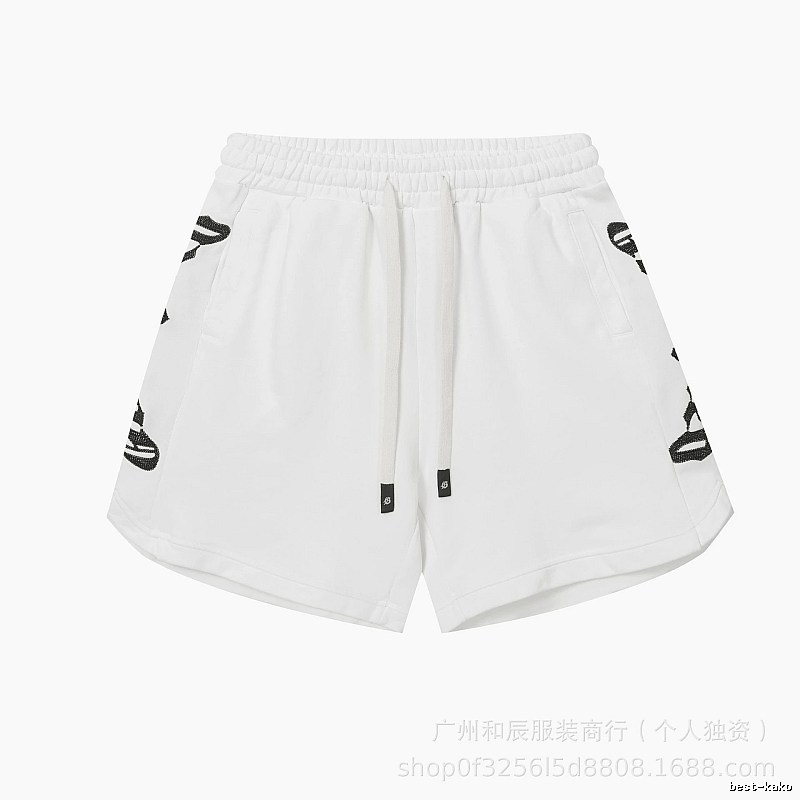 Godspeed Rhinestone Street Style White Shorts