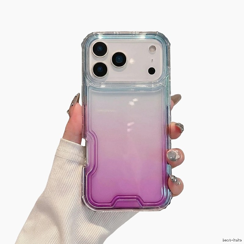 Gradient transparent iPhone case