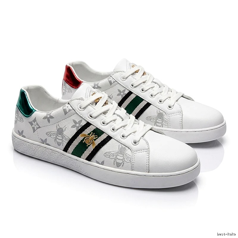 Gucci Bee Series Retro Style White Shoes