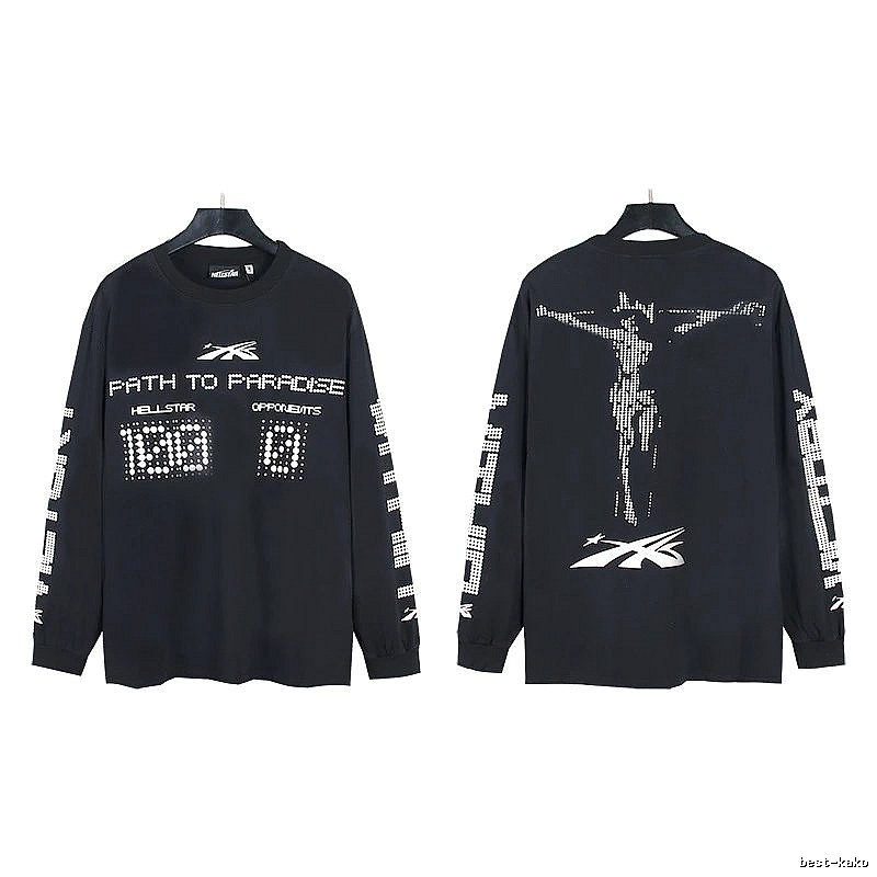 Hellstar Dark Style Printed Black Long-sleeve