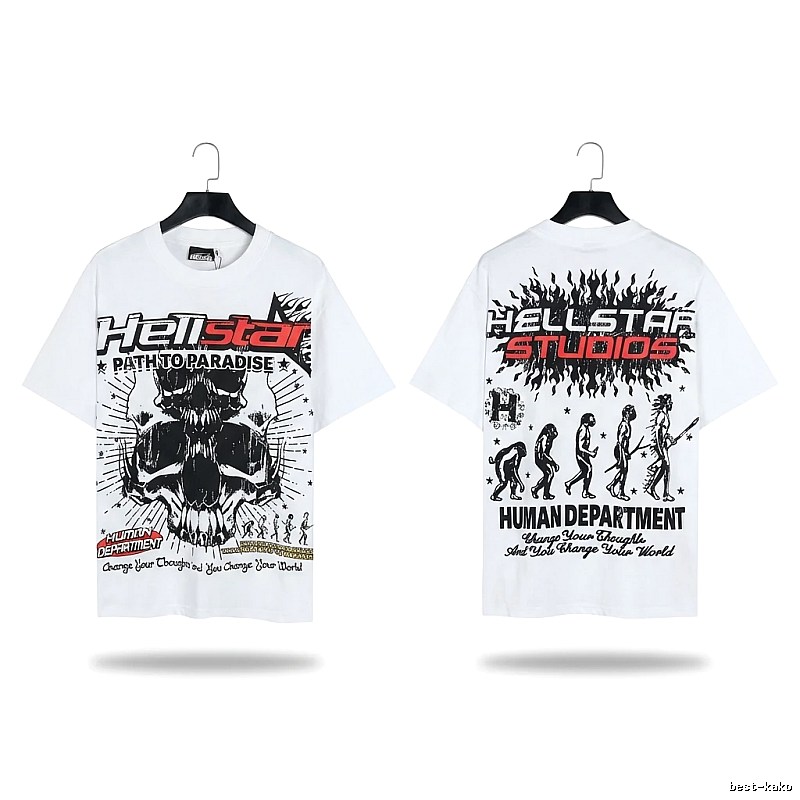 Hellstar Skull Print White T-shirt