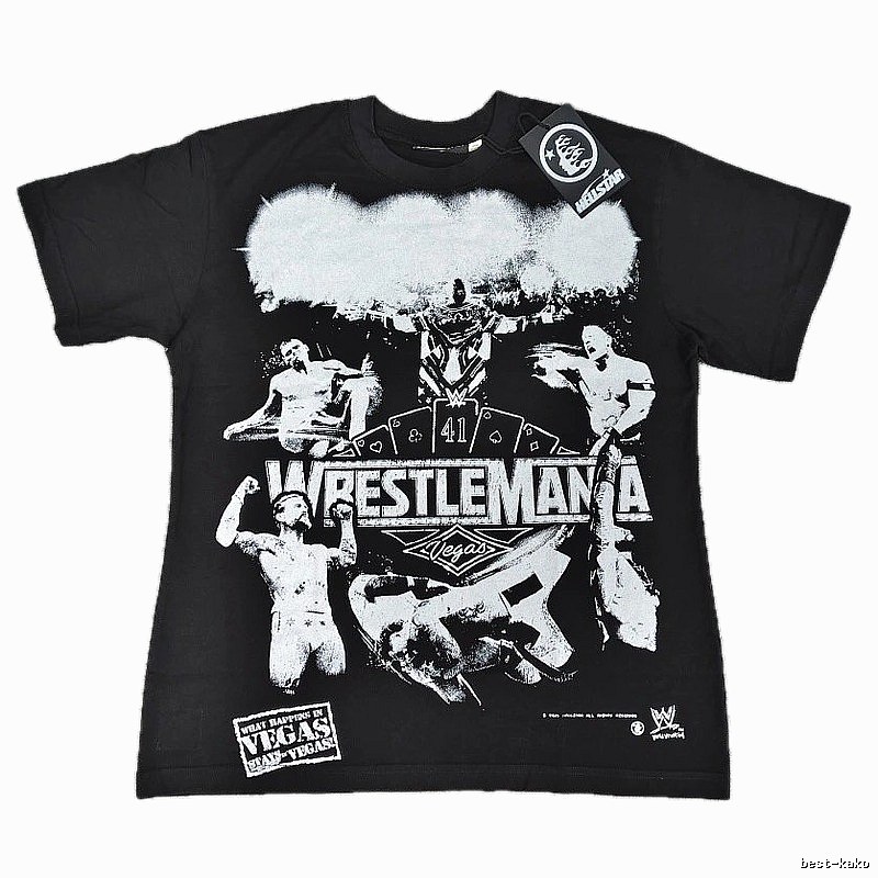Hellstar WrestleMania Street Style Black T-Shirt