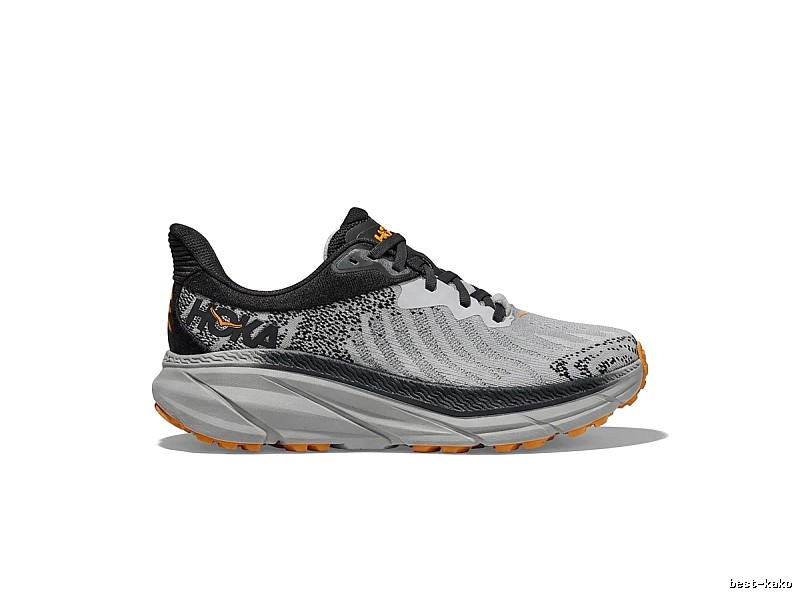 HOKA Racing Grey-Black Sports Running Shoes