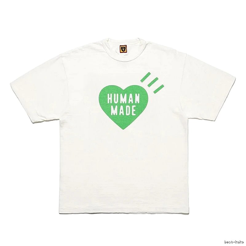 Human Made Logo Detail Heart logo T-shirt Black Green Human with Relaxed Feel