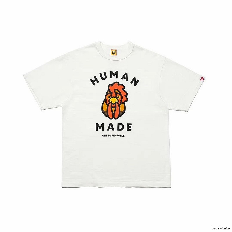HUMAN MADE x Le Coq Sportif Co-branded Japanese Streetwear White T-Shirt