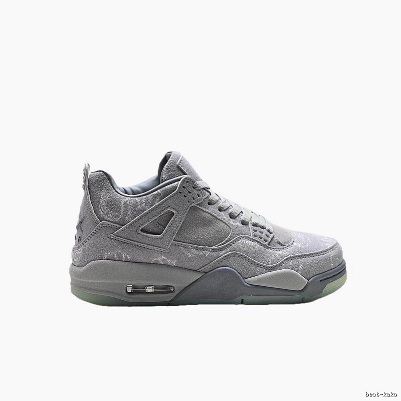 Jordan 4 Retro Style Grey Shoes