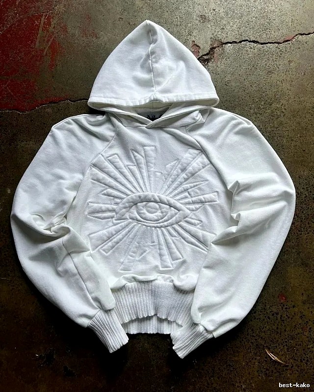 Kapital Casual Eye graphic hoodie Black Raised Eye for Streetwear Looks
