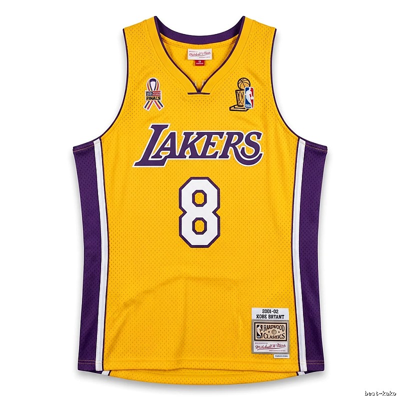 Kobe Lakers retro yellow-purple jersey