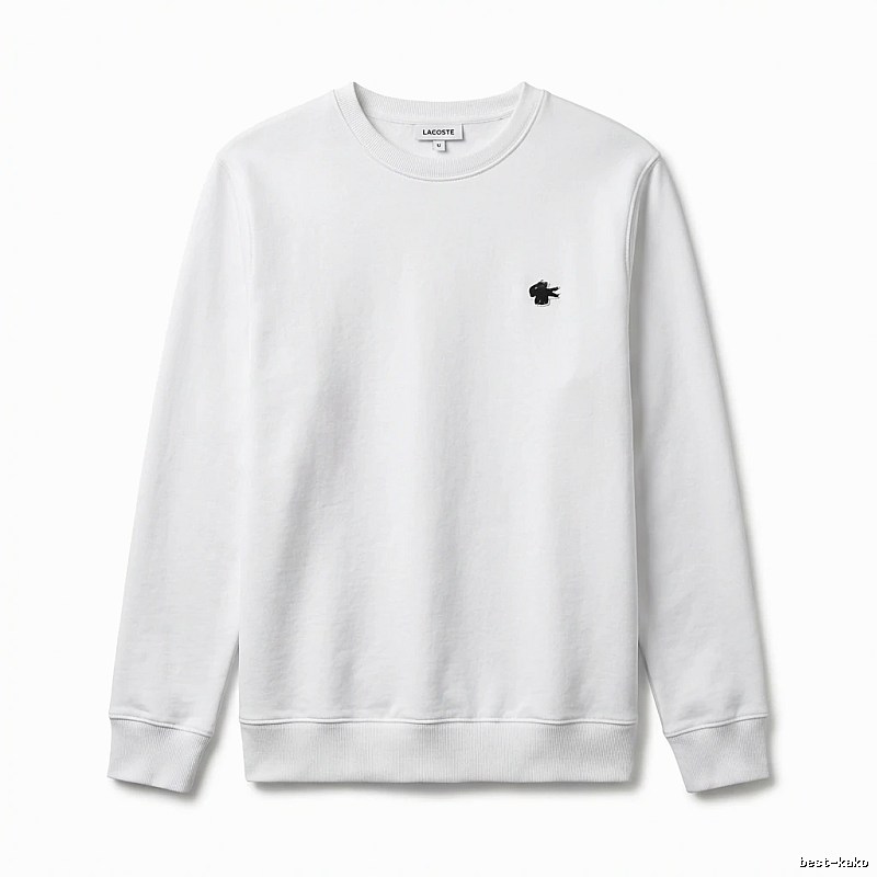 Lacoste simple style white sweatshirt