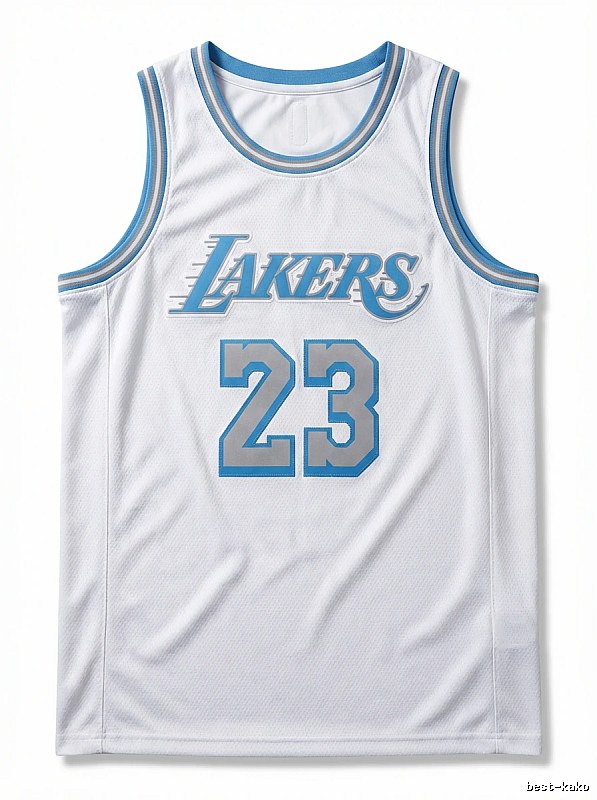 LBJ Lakers retro white jersey
