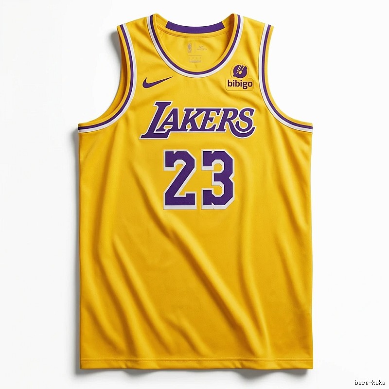 LBJ Lakers retro yellow jersey