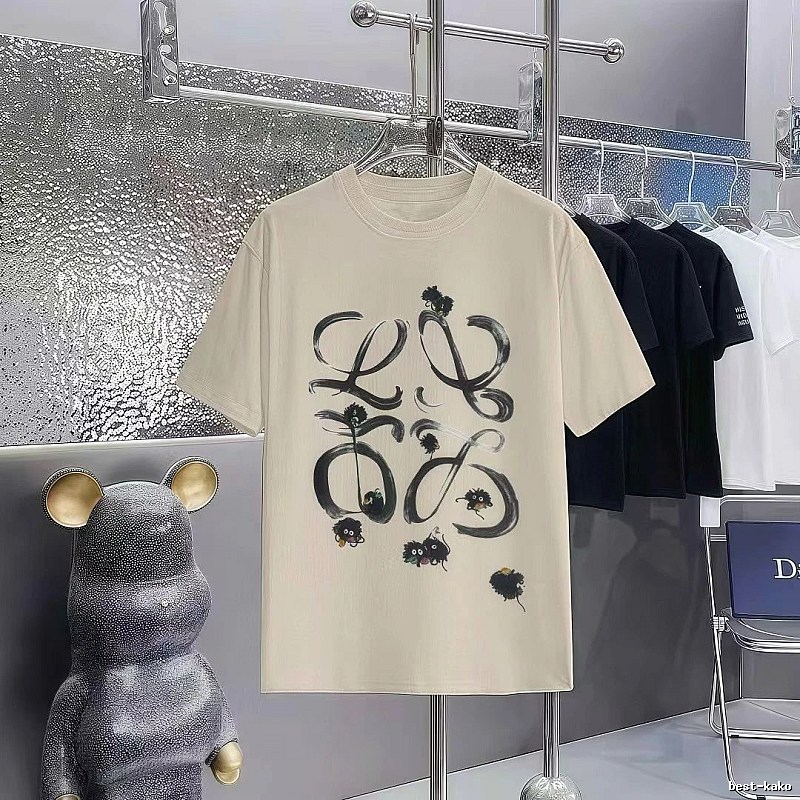 LOEWE x My Neighbor Totoro Co-branded Casual Style Apricot Beige Short-sleeve T-shirt