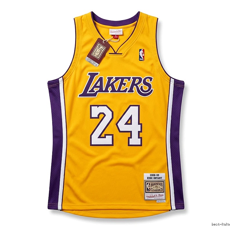 Los Angeles Lakers No. 24 yellow jersey