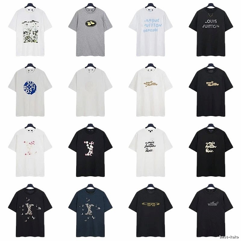 Louis Vuitton Printed Trendy Multi-color Short-sleeve T-shirt