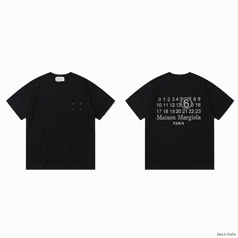 Maison Margiela black T-shirt with digital printing
