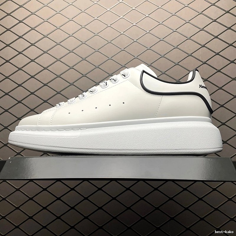 McQueen Oversized Sneakers in White and Black, Finished with Statement Proportions