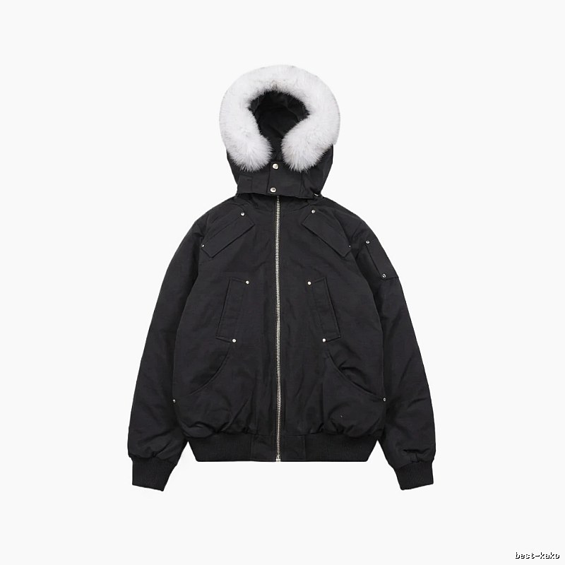 Michael Kors black utility-style down jacket