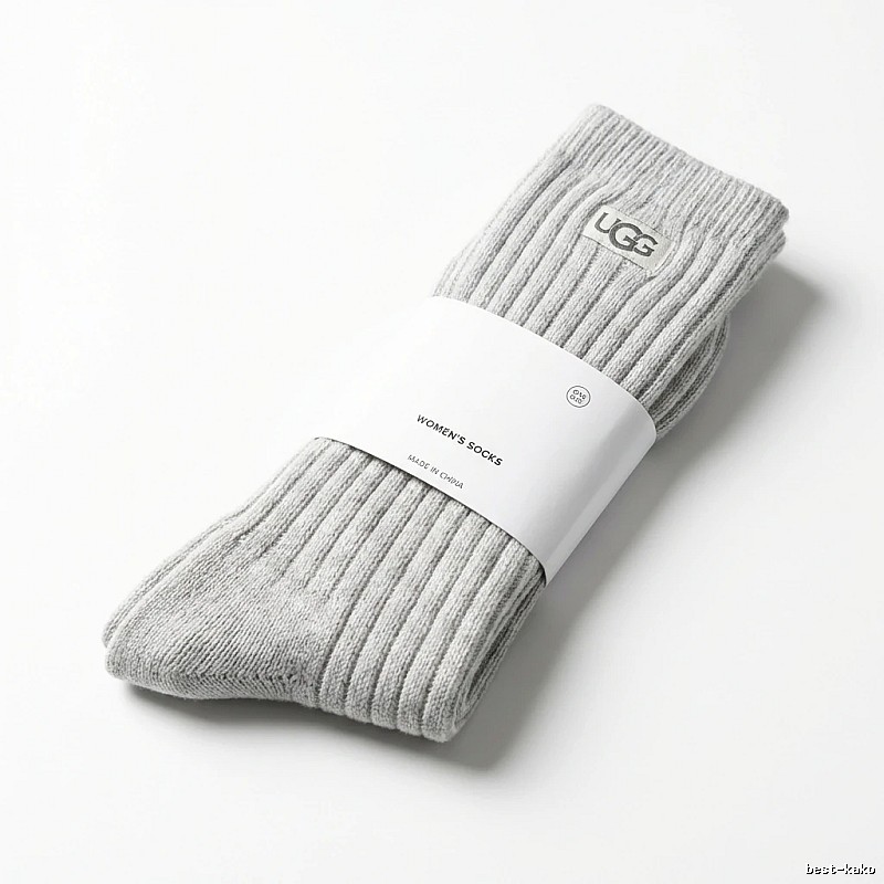 Miu Miu minimalist style light gray women's socks