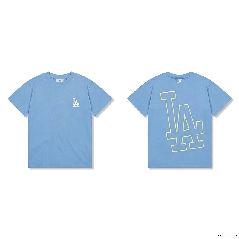 MLB LA Series Simple Style Blue T-shirt