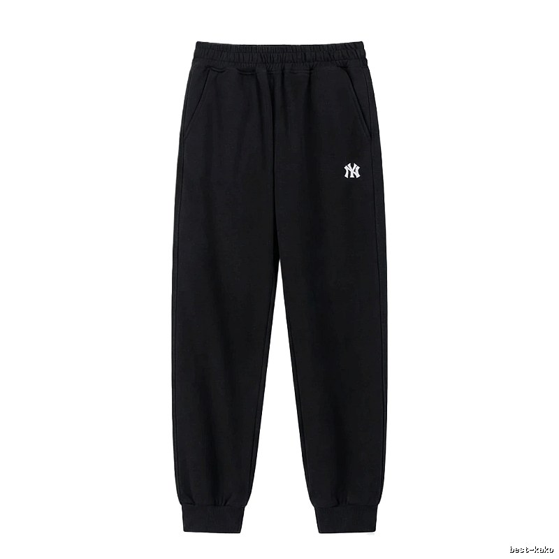MLB large logo casual style black pants