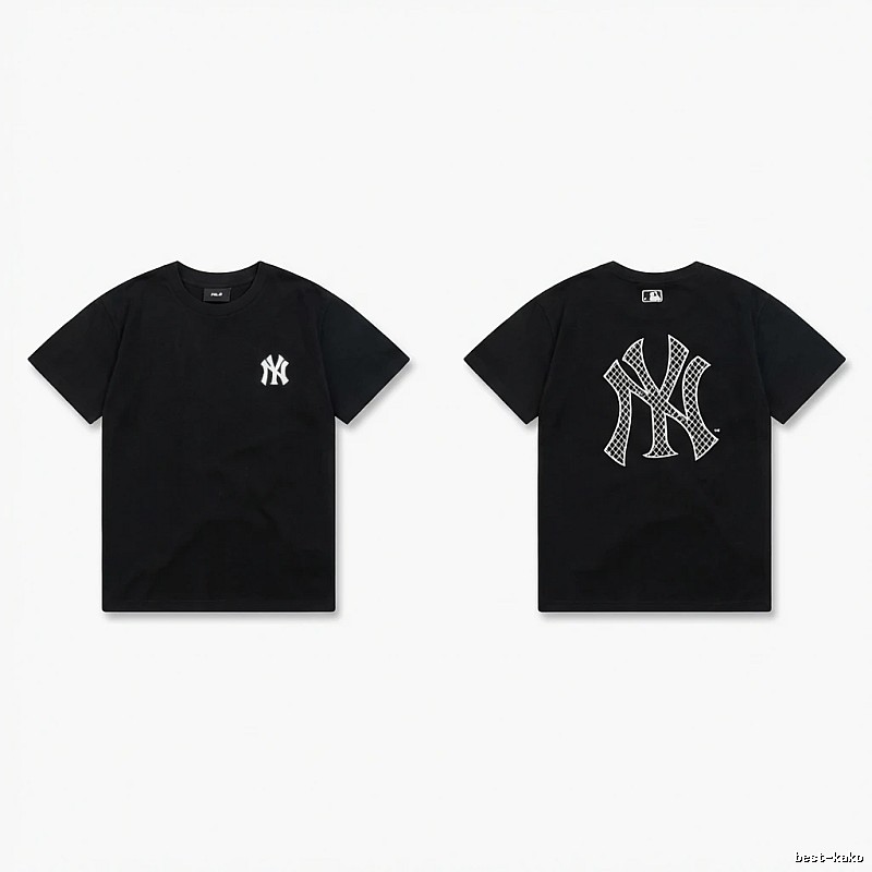 MLB NY Series Trendy and Cool Style Black T-shirt