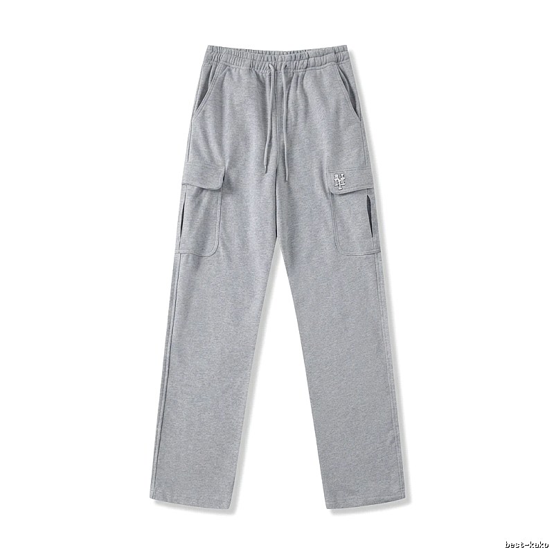 MLB utility-style grey long trousers