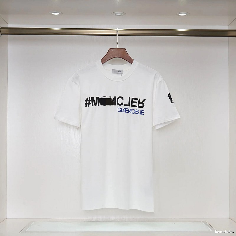 Moncler Grenoble Trendy Printed White T-Shirt