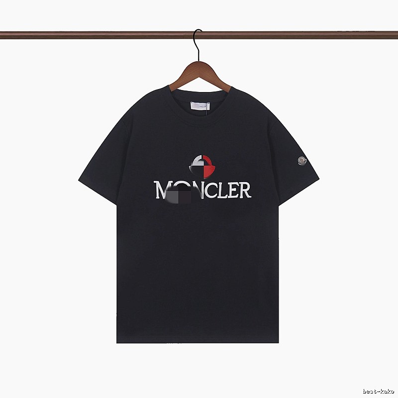 Moncler Printed Casual Black Short-sleeve T-shirt