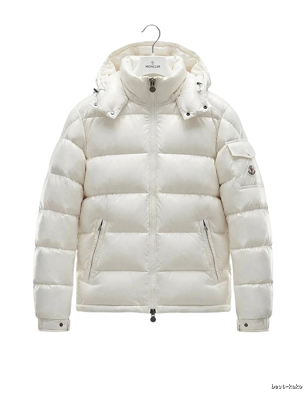 Moncler shiny and fashionable white down jacket