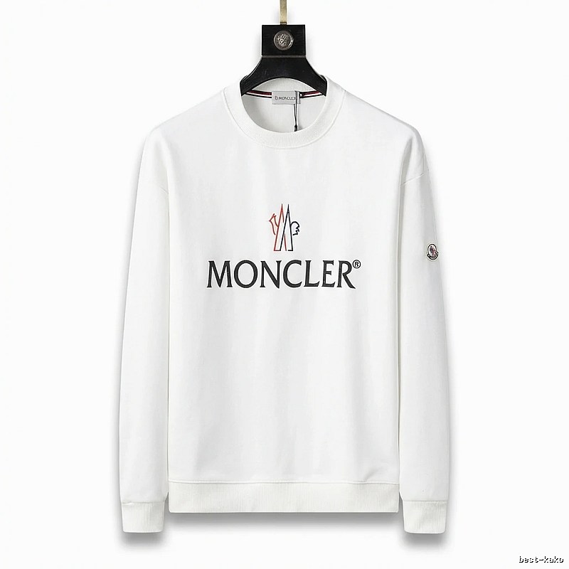 Moncler simple white sweatshirt