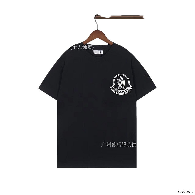 Moncler Trendy Printed Black T-Shirt