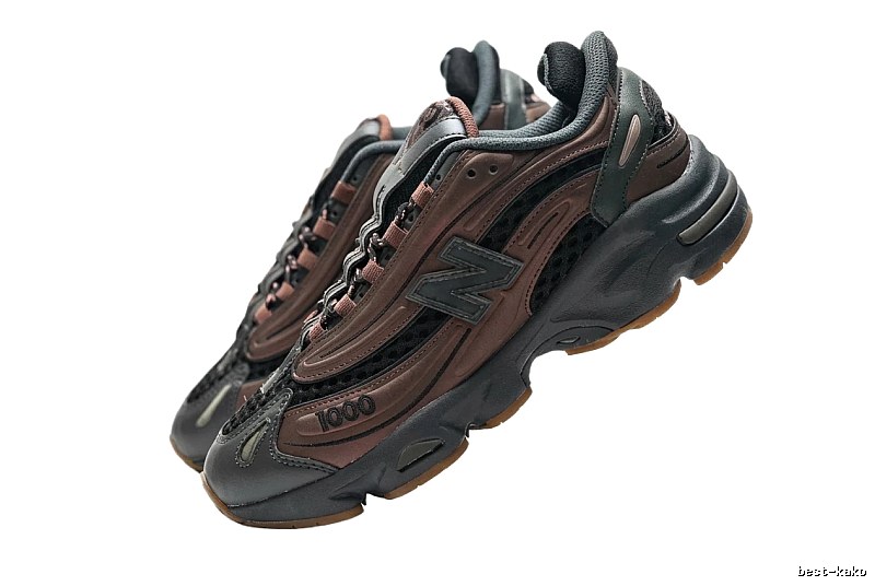 New Balance 1000 retro-style brown shoes