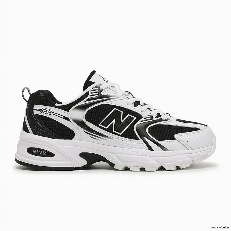 New Balance 530 retro black and white shoes