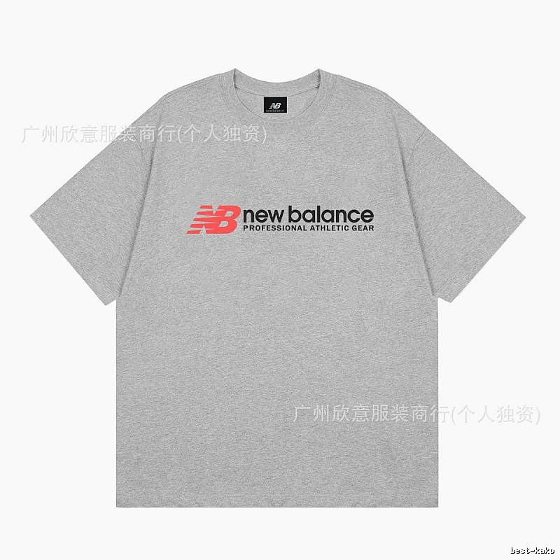 New Balance Sports Casual Style Grey Short-sleeve T-shirt