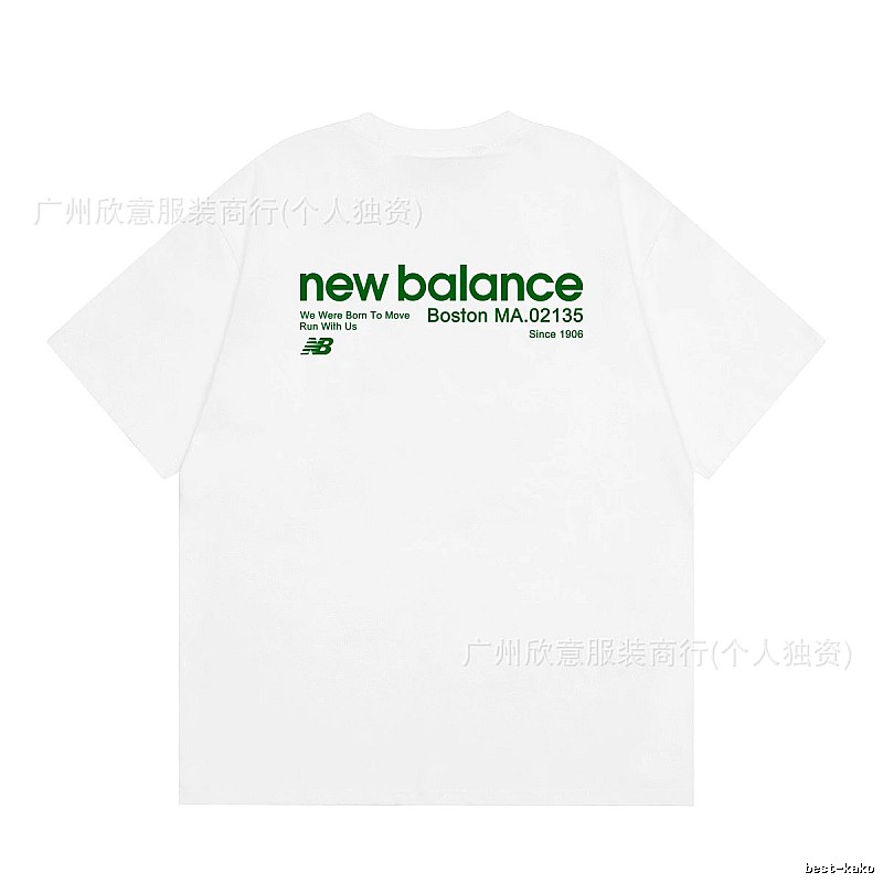 New Balance Vintage Casual Printed White T-Shirt