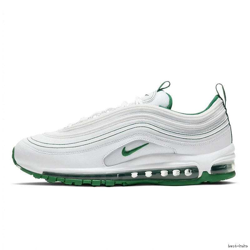 Nike Air Max 97 Trendy White and Green Sports Shoes