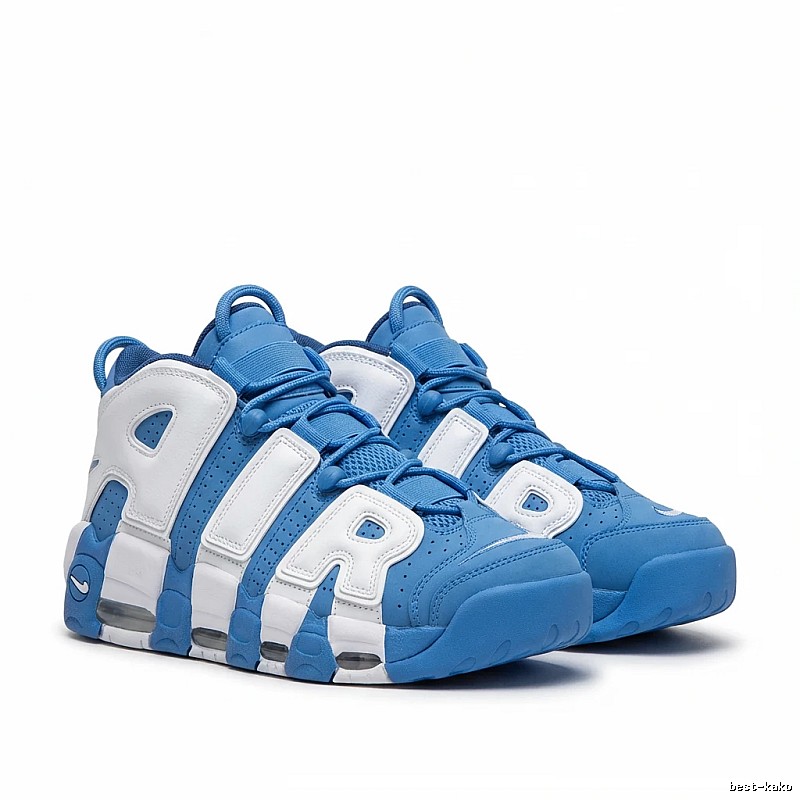 Nike Air More Uptempo Blue and White Shoes