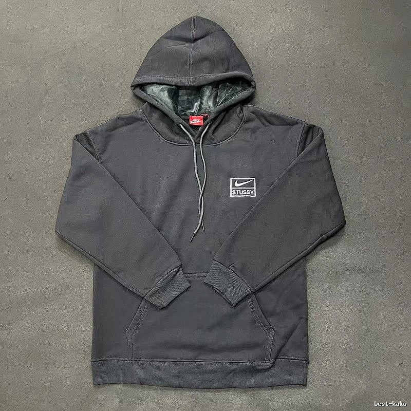 Nike Gray Zip Hoodie Smart Casual Swoosh