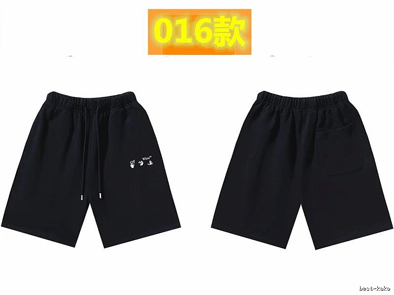 Off-White 016 Style Black Trendy and Cool Shorts