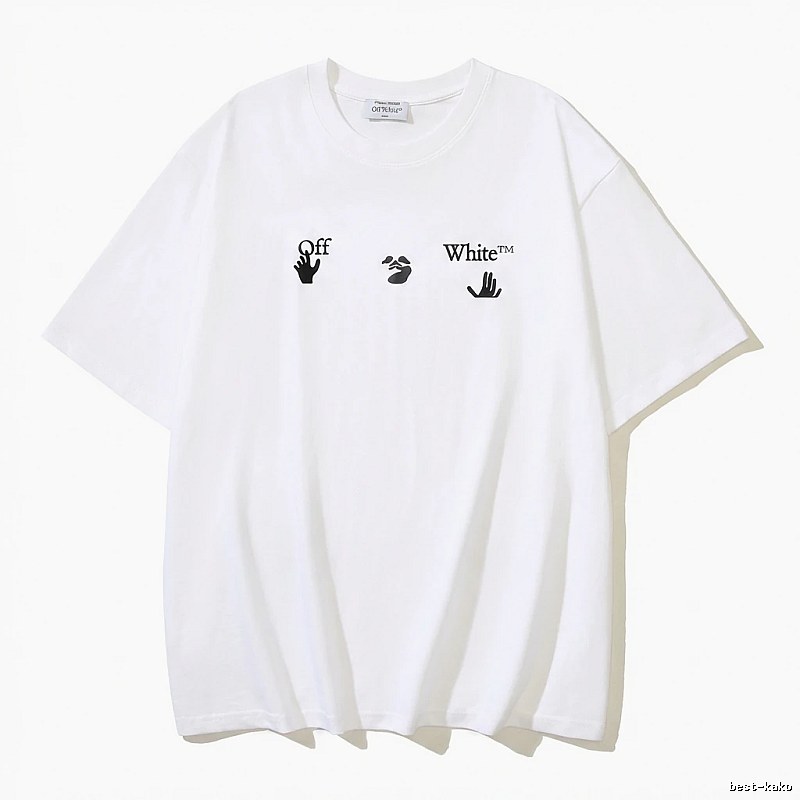 Off-White Gesture Style White T-shirt