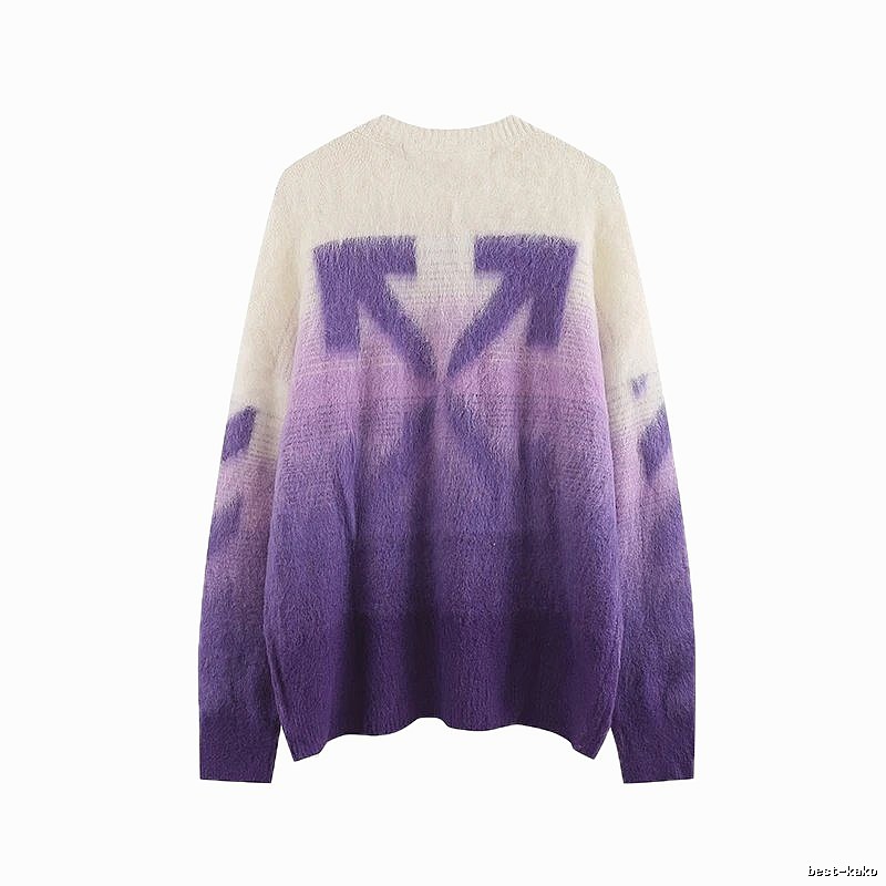 Off-White Gradient Trendy Sweater
