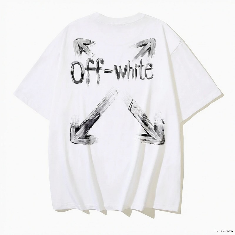Off-White Graffiti Style White T-shirt