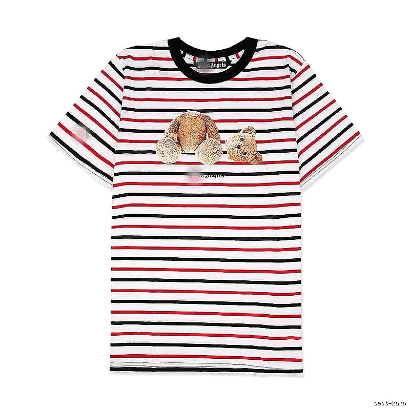 Palm Angels Lightweight Bear graphic T-shirt White Colorful Bear for Trend Styling