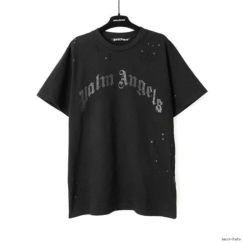 Palm Angels Urban Logo T-shirt White Palm Tree with Casual Appeal