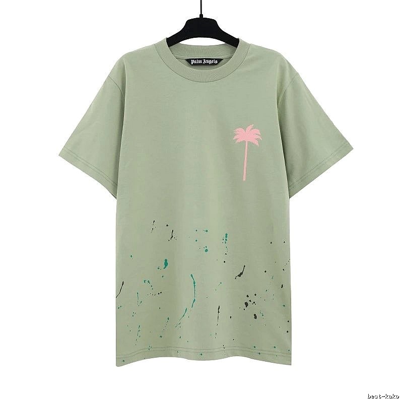 Palm Angels Urban Logo T-shirt White Palm Tree with Statement Pattern