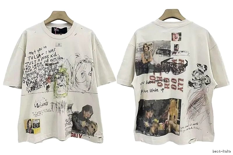 Paly Hollywood Graffiti Vintage Off-white T-shirt