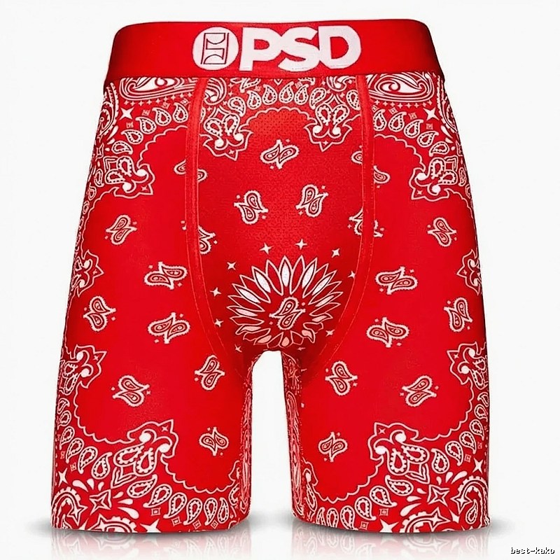 PSD Paisley-style red underwear