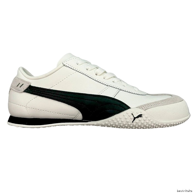 PUMA retro black and white sports shoes
