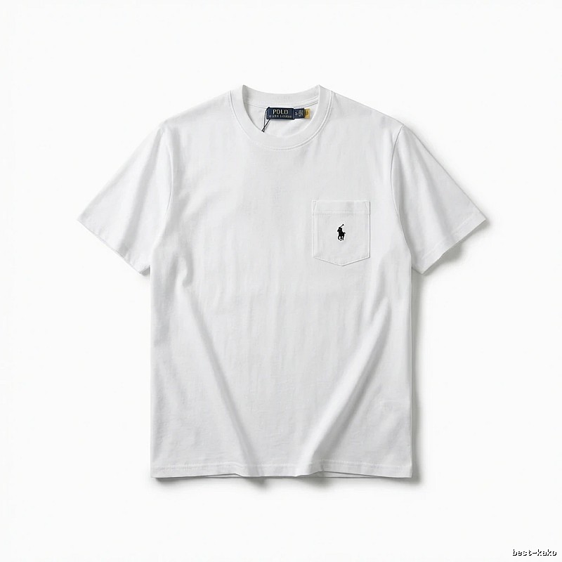Ralph Lauren's classic and simple style white T-shirt